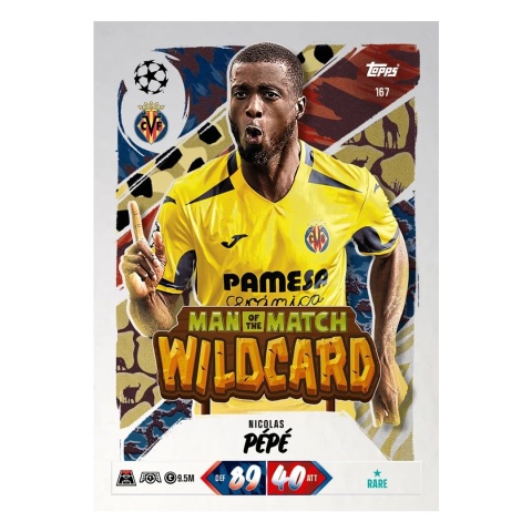 Nicolas Pepe Wildcard Topps Match Attax 2026/27