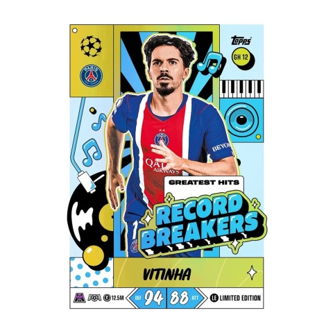 Vitinha Record Breakers Limited Edition Topps Match Attax 2026/27