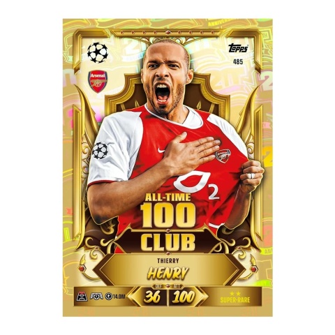 Thierry Henry All-Time 100 Club Topps Match Attax 2026/27