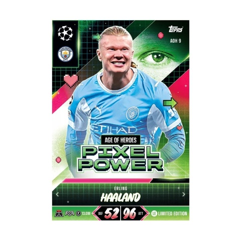 Erling Haaland Pixel Power Limited Edition Topps Match Attax 2026/27