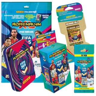 Zestaw 5 FIFA 2027: Megazestaw Startowy + Blister Ekskluzywny + Mini Puszka + Blister Premium Gold + Saszetka Fatpack
