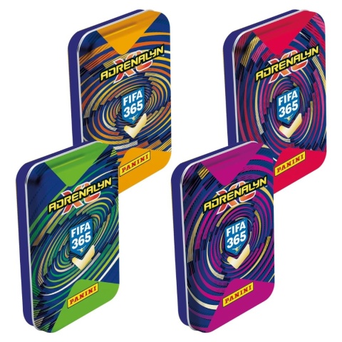Cztery mini puszki Panini FIFA 365 Adrenalyn XL 2027