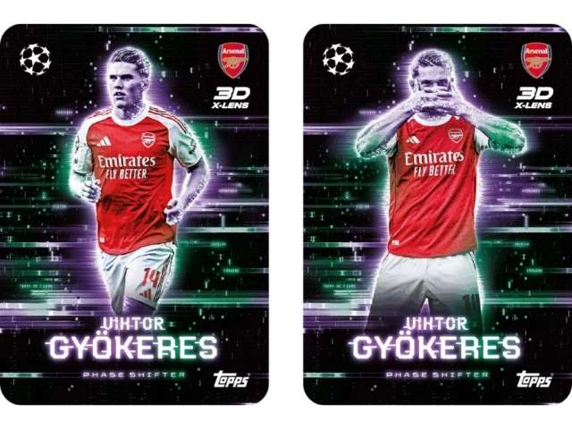 3D X-LENS Phase Shifter Viktor Gyokeres Topps Match Attax Extra 2026