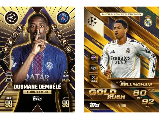 Ultimate Baller Ousmane Dembele Gold Rush Jude Bellingham Topps Match Attax Extra 2026